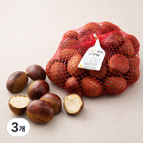 굿뜨래 알찬 실속밤, 1kg(특), 3개