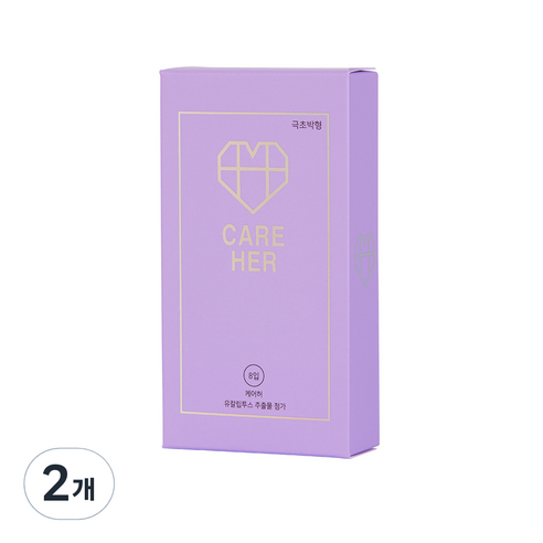 남성용콘돔 CARE HER ULTIMATE ULTRA THIN, 8개입, 2개