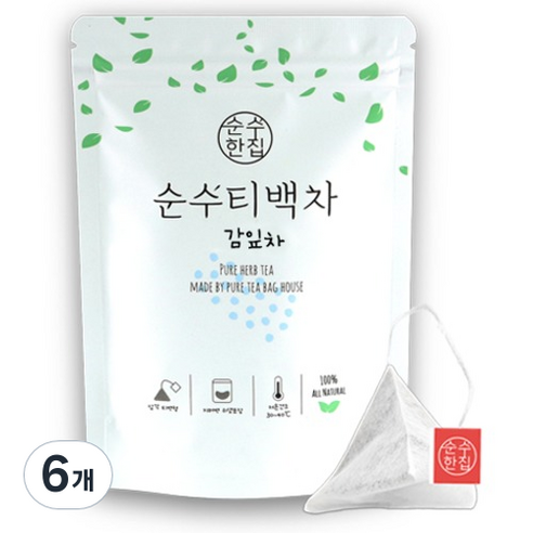 순수한집 감잎차 티백, 1g, 10개입, 6개
