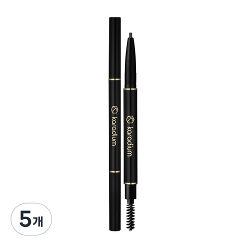 카라디움 오토 아이브로우 펜슬 0.18g, 4호 그레이브라운, 5개