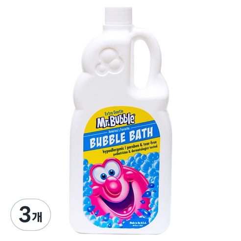미스터버블 엑스트라젠틀(향무첨가) 버블바스 1060ml, 1.06L, 3개