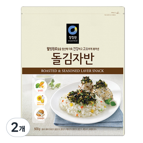 청정원 돌김자반, 500g, 2개