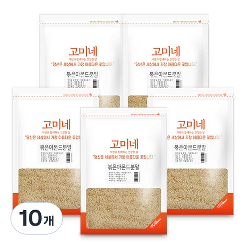고미네 볶은 아몬드분말, 200g, 10개