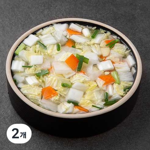 정담은김치 신영 백나박 김치, 1.5kg, 2개