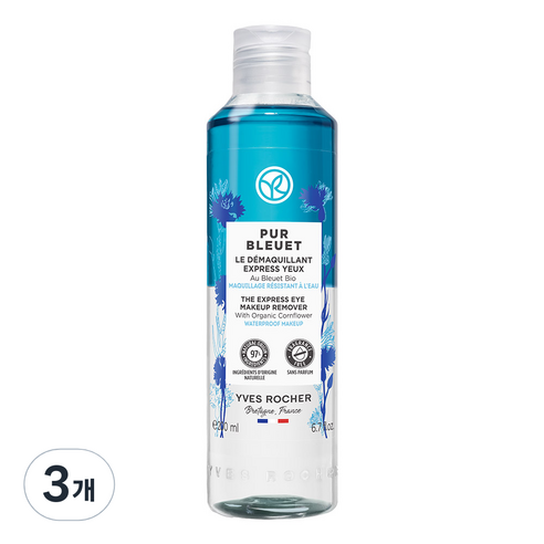 이브로쉐 퓨어블루에 익스프레스 메이크업 리무버, 200ml, 3개