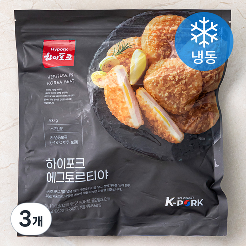 하이포크 에그토르티야 (냉동), 500g, 3개