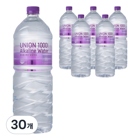 유니온천년알카리수, 2L, 30개