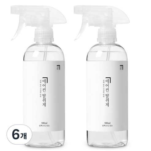 살림백서 에어컨 탈취제, 6개, 500ml