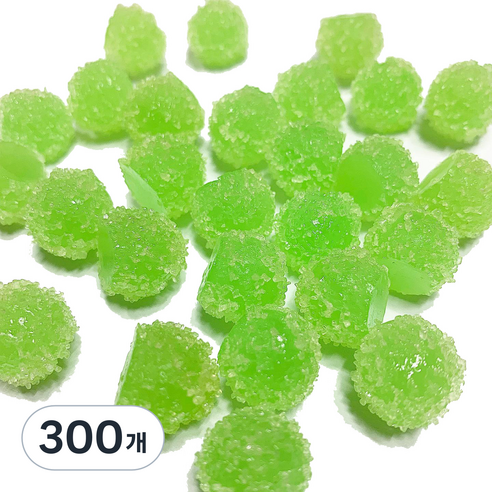 데코덴 알사탕 크런치 슬라임 재료, 300개, 그린