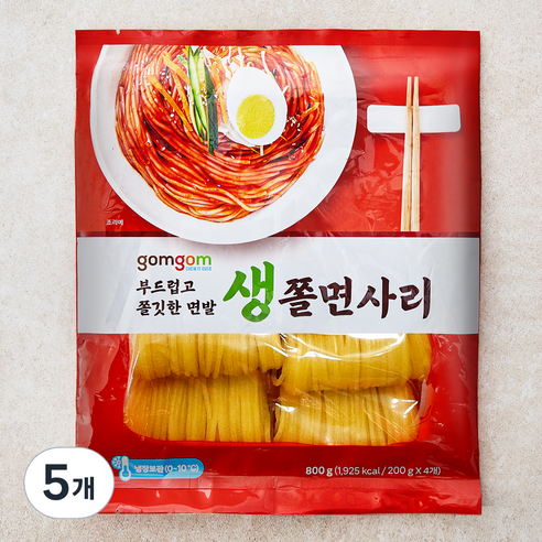 곰곰 생 쫄면사리, 800g, 5개