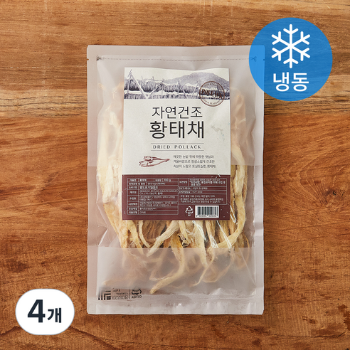 청해명가 자연건조 황태채 (냉동), 4개, 100g