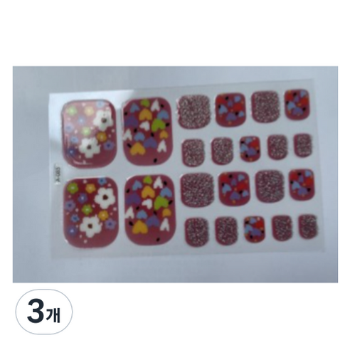 블루코지 패디팁 스티커 발꾸미기, 3개, Type 20