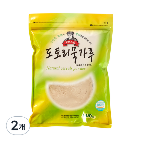 배대감 도토리묵 가루, 500g, 2개