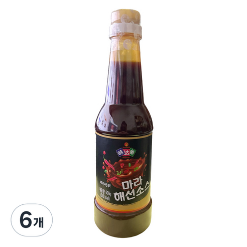 미달미 신호 마라 해선 소스, 600g, 6개