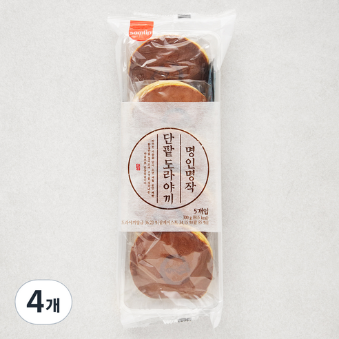 삼립 명작 단팥 펜케익, 60g, 5개입, 4개