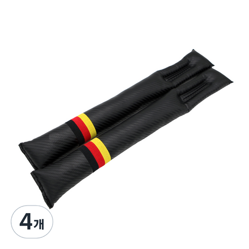 엠노블 차량용 카본룩 틈새쿠션, 카본룩 + 독일, 4개