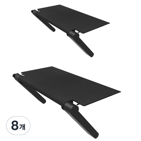 엘디엘마운트 티비 셋탑박스 공유기 다용도 거치대 APL-S330P, 블랙, 8개