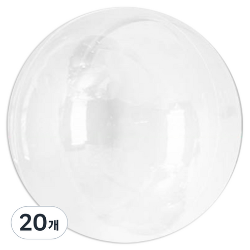 파티쇼 PVC 투명 버블 풍선 일반 60cm, 20개