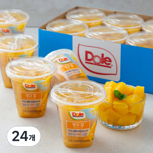 Dole 후룻컵 망고컵, 198g, 24개