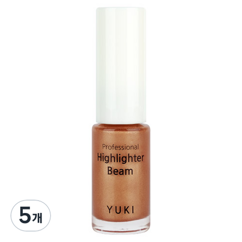 유키 프로페셔널 하이라이터 빔 5ml, 10 쉬머블릭, 5개