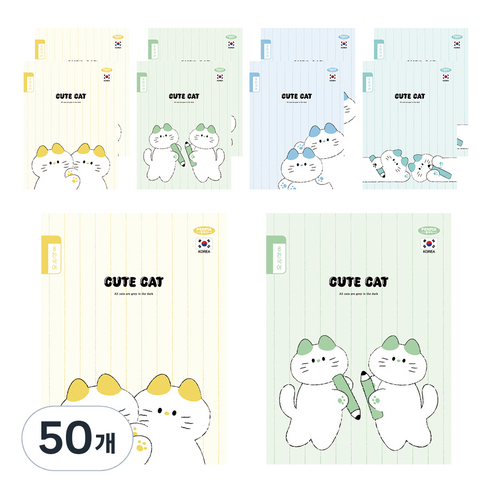 펜피아 1 000 초등 제본 8칸 국어 노트, 랜덤발송, 50개