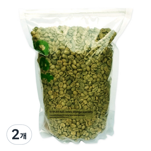 그린어쓰 탄자니아 AAA Amex Mbinga specialty, 1kg, 2개