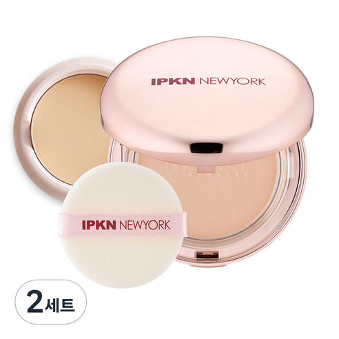 입큰 새틴 피니쉬 파우더 팩트 15g + 리필 11.5g, 23호, 2세트