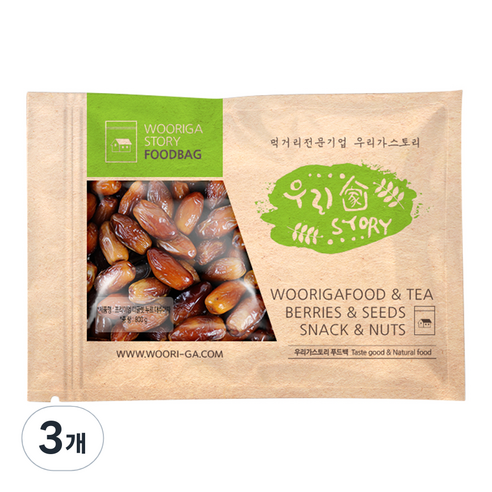 프리미엄 대추야자 디글렛 누르, 800g, 3개
