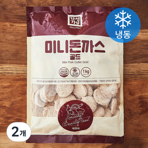 한성기업 미니돈까스 골드 (냉동), 1kg, 2개