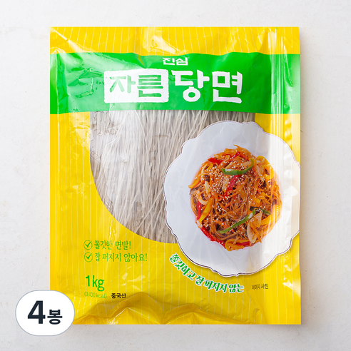 진심 자른당면, 1kg, 4개
