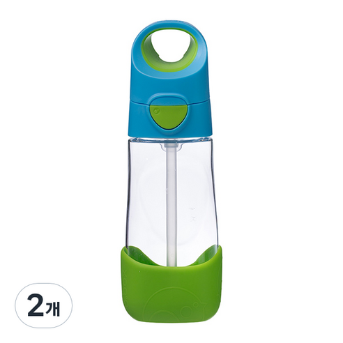 비박스 원터치 빨대컵 450ml, 아쿠아그린, 2개