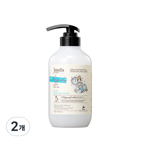 제이멜라 인 프랑스 디즈니 레이지 바이브 헤어 트리트먼트, 2개, 500ml