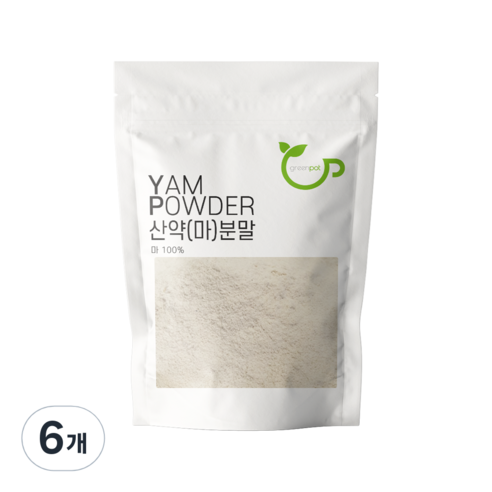 그린팟 마 분말, 200g, 6개