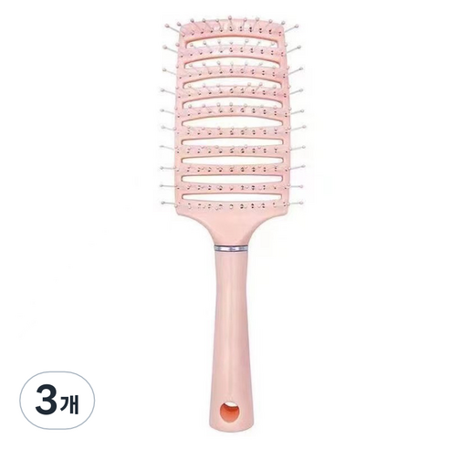 제이케이 두피 마사지용 스페어립 브러쉬, 핑크, 3개