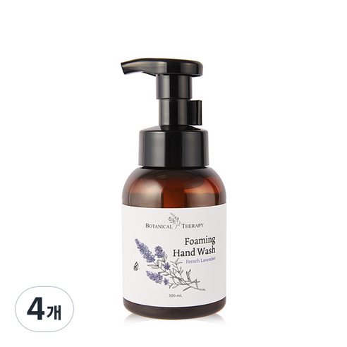 보타니컬테라피 포밍 핸드워시, 프렌치라벤더, 4개, 300ml