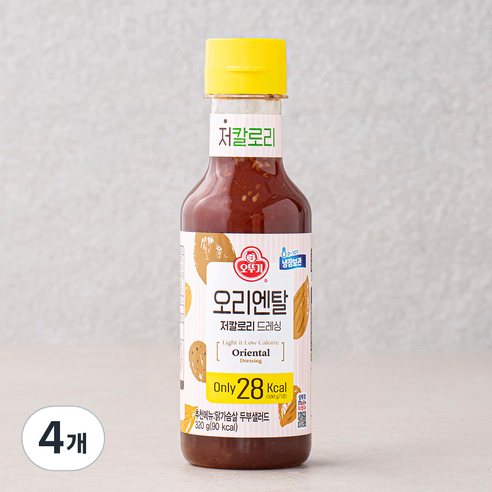 오뚜기 오리엔탈 저칼로리 드레싱, 320g, 4개