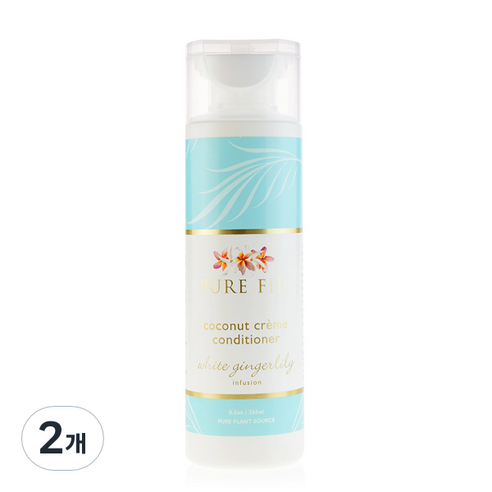 퓨어피지 코코넛 밀크 컨디셔너 화이트진저릴리 꽃향, 265ml, 2개