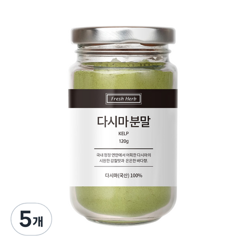 신선약초 다시마 분말, 120g, 5개