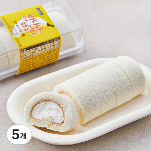매일유업 바나나는 원래 하얗다 미니롤, 105g, 5개