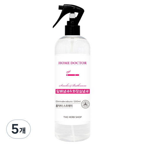 홈닥터 룸 스프레이 탈취제, 500ml, 5개