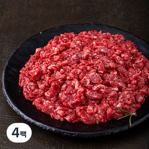 화담우 한우 다짐육 1+등급 (냉장), 300g, 4팩