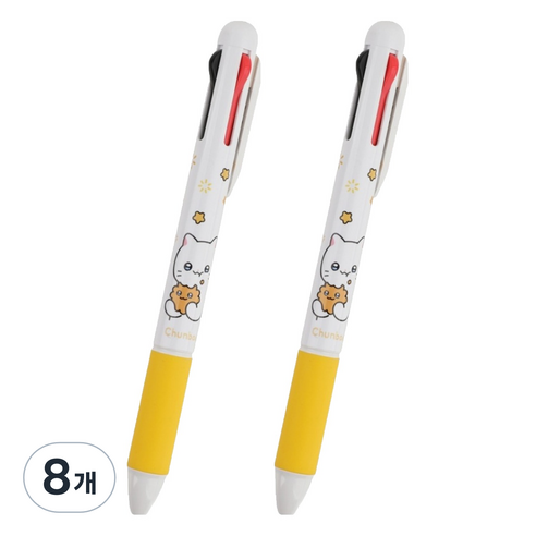 냐한남자 웹툰 멀티펜 4색 0.7mm, 식사춘배, 8개