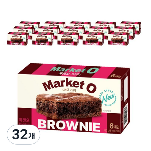 마켓오 리얼브라우니, 120g, 32개