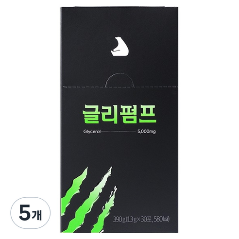 잠백이 글리세롤 글리펌프 30p, 390g, 5개