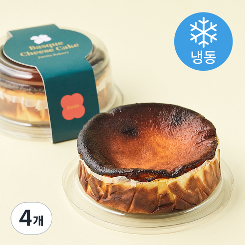 재신 미니 바스크 치즈케이크 (냉동), 140g, 4개