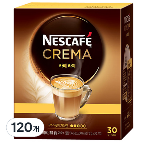 네스카페 크레마 카페라떼 믹스, 12g, 30개입, 4개