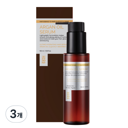 하라즈 아르간 오일 헤어 에센스, 100ml, 3개