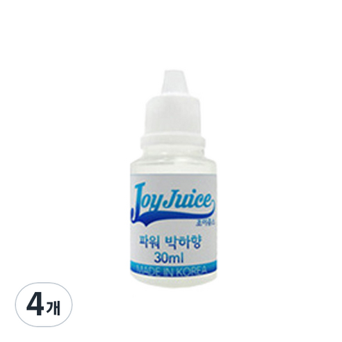 아로마조이 조이쥬스 슬라임 향료 30ml, 4개, 파워박하