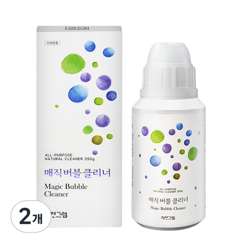 자연그램 매직 버블 클리너, 250g, 2개