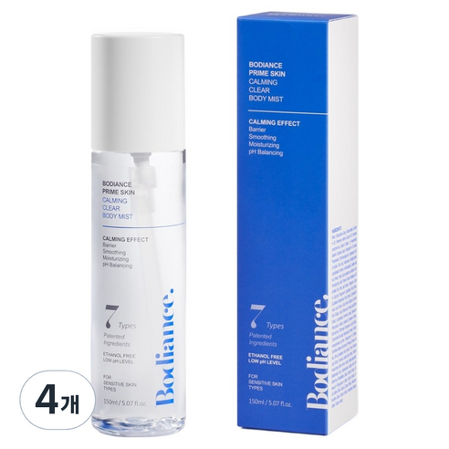 바디언스 카밍 클리어 진정 미스트, 150ml, 4개